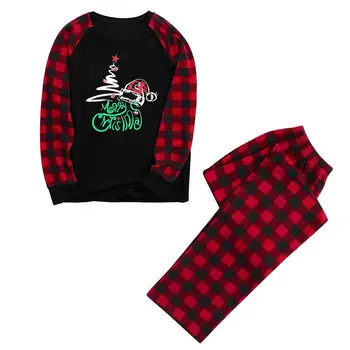 2020 Vianoce Rodine Zodpovedajúce Pyžamo Set Roztomilé Dospelých Dieťa Rodina Zodpovedajúce Oblečenie Rodiny Sleepwear Nastaviť Vianočné Pyžamo Rodina