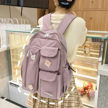 Roztomilý Dievčatá Batoh Ženy Veľkú Kapacitu Iny Jednoduchých Školských Tašiek pre Mladistvých Žien kórejský Harajuku Škole Študent Bookbag Cestovanie