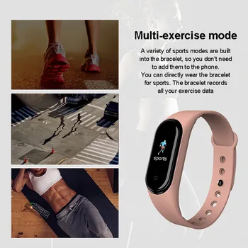 2020 Nové M5 Šport Smart Hodinky Mužov Bluetooth Hodinky, Náramok Fitness Tracker Ženy Hovor Smartwatch Prehrávanie Hudby Náramok Smartband