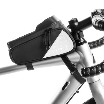Požičovňa Dotykový Telefón Tašky Reflexné MTB Bicykel Predné Hornej rámovej Trubky Kôš Puzdro Prenosné, Nepremokavé Cyklistické Prvok