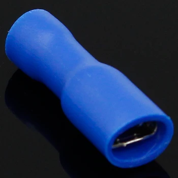 4,8 mm Žena Muž Elektrických a Kabeláž Konektor Izolovaný Krimpovacie Terminálu Rýľ Modrá