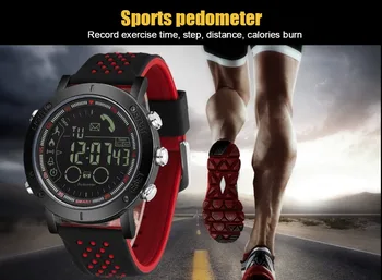 OHSEN Mužov Vonkajšie Športové Smart hodinky Krokomery Bluetooth Hovor pripomienky Budík Stopky Wateproof LED relogio masculino