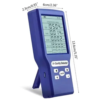Digitálny CO2 Snímač PPM Meter TVOC Oxidu Uhličitého Kvality Ovzdušia Detektor Plynu Analyzer