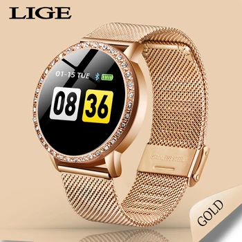 LIGE Relogio digitálne feminino nepremokavé sport pre iPhone luxusné krvný tlak módne kalórií ženy muži elektronické náramkové hodinky