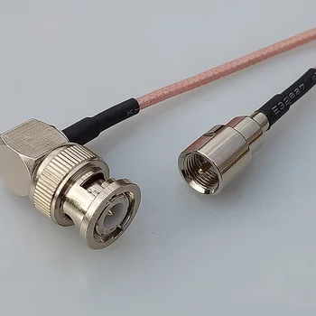 RF kábel koaxiálny lineárne terminálu FME Samec konektor adaptéra prepínač BNC samec konektor pravý uhol konektora