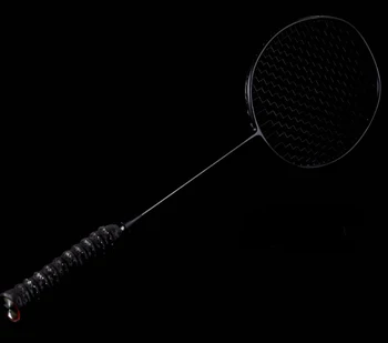 XVT Profesionálne Black Carbon/ Celý Uhlíka Badminton Raketa S Reťazcom Zadarmo Rukoväť 4 farby 2 ks/veľa