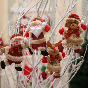 2021 Veselé Vianočné Ozdoby na Vianočný Darček Santa Claus Snehuliak Strom Hračka Bábika Zavesiť Dekorácie pre domov Enfeites De Natal