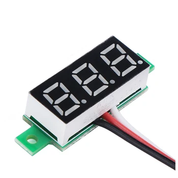 Červená LED Panel Displej Digitálny Voltmeter Malé 0.36 palcový DC 0~~100V 12V Auto Automobilový Battery Monitor Napätie Meter Rozchod