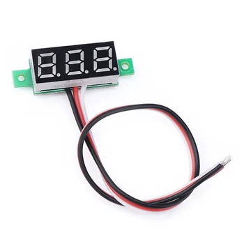 Červená LED Panel Displej Digitálny Voltmeter Malé 0.36 palcový DC 0~~100V 12V Auto Automobilový Battery Monitor Napätie Meter Rozchod