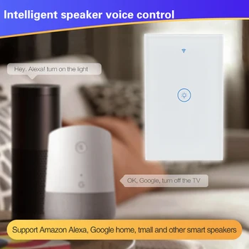Wifi Smart NÁS Prepnite vypínač Tuya Inteligentný Život App Bezdrôtové Diaľkové Ovládanie Práce S Alexa Google Domov Mini