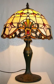 12 Palcový Tiffany stolná Lampa vitráže Európskej Barokovej Klasické Obývacia Izba E27 110-240V