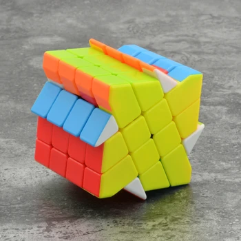 Babelemi Aosu 4x4x4 Vietor Koliesko, Rýchlosť Skosenie Magic Cube Puzzle Kocky Fisher Deti, Deti, Vzdelávacie Hračky Vianočný Darček