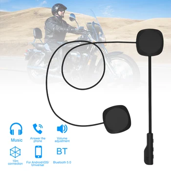 MH04 Bluetooth 5.0 Nabíjateľná HiFi Stereo Motocykel Headset Helmy, Slúchadlá