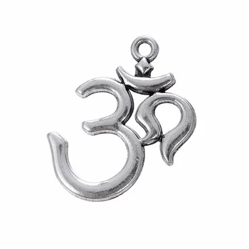 Pavúk 10Pcs/Veľa Veľkoobchod Šperky Príslušenstvo Om Sanskrit Yoga Náboženské Charms Folating Prívesok Na Šperky, Takže Príslušenstvo