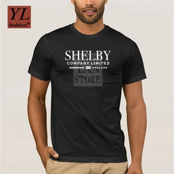 Móda Shelby Spoločnosť s ručením Obmedzeným Inšpirovaný Peaky Klapky Tlačených Tričká Top 100 Bavlna Humor Mužov