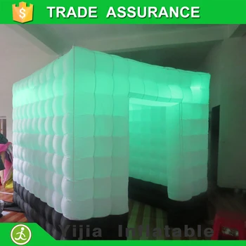 Vysoko kvalitné led strip prenosné photo booth gonfiabile
