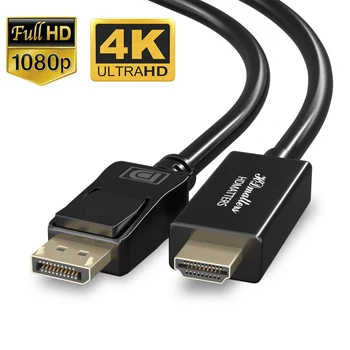 Displayport na HDMI 4K kábel DP-HDMI 4K adaptér 1080P converter kábel pre HP Dell, Lenovo, Asus PC, notebook, monitor