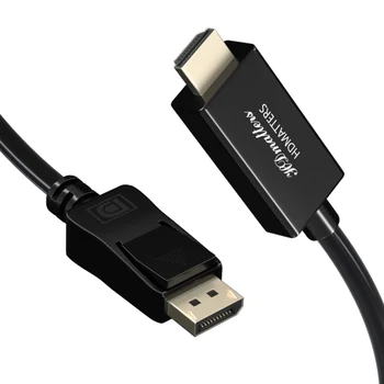 Displayport na HDMI 4K kábel DP-HDMI 4K adaptér 1080P converter kábel pre HP Dell, Lenovo, Asus PC, notebook, monitor