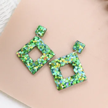 Módne dámske Náušnice 2019 Geometrické Akryl Sequin Náušnice Jednoduché Šperky pre Ženy Strany Náušnice Femme
