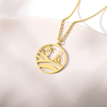 2019 osobnosti žena náhrdelník strom náhrdelník dom náhrdelník ruke náhrdelník zlato z nehrdzavejúcej ocele, šperky darček k narodeninám BFF
