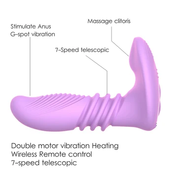 SEAFELIZ Diaľkové Vykurovanie Dildo Vibrátor Teleskopická G-spot Stimulácia Klitorisu Vibračné Nohavičky Pošvy Erotické Dospelých, Sexuálne Hračky