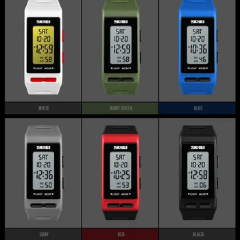 Muži Športové Hodinky Časovač LED Ženy Watch Chrono Alarm Digitálne náramkové hodinky Muž Hodiny 50M Nepremokavé Relogio Masculino SKMEI