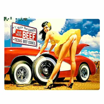 13 cm x 9,8 cm Hot Rod Pin-Up Girl Vinylové Nálepky NHRA Drag Race Obtlačok na Auto Tool Box Auto Nálepky Grafika
