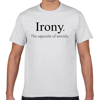 Topy T Shirt Mužov irónie opak vrásčitý Základné Black Geek Tlač Mužské Tričko XXXL