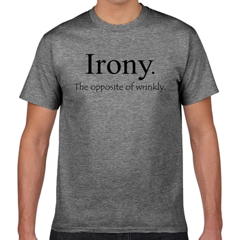 Topy T Shirt Mužov irónie opak vrásčitý Základné Black Geek Tlač Mužské Tričko XXXL