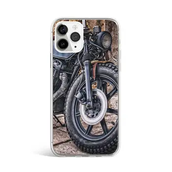Nové Retro-Moto Cross Motocykel Telefón Prípade Transparentné pre iPhone 11 12 mini pro XS MAX 8 7 6 6 Plus X 5S SE 2020 XR