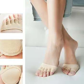 Päť Prstov Ponožky Ženy Ponožky Neviditeľná Žena Lete Port Krátke Vysoké Podpätky Otvoriť Pol Bavlnené Ponožky Plytké Prst Na-Sli R6I6