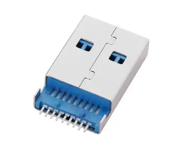 5 ks/veľa USB 3.0 Typ-A Samec 9 Pin SMT SMD 2 Pin DIP PCB inštalácia Plug Konektor
