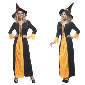 Doprava zadarmo Halloween Cosplay Kostýmy Ženy Čarodejnice klobúk metlu cosplay Kostým Fantázie Fantasia Dieťa Čarodejnice pre ženy zdobiť