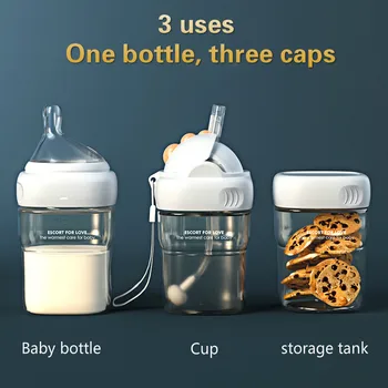3 Používa dojčenská Fľaša Vody Pohár Nádrž Novorodenca Kŕmenie Fľašou Dieťa Kŕmenie Darčekové Balenie Nastavené novonarodené dieťa je dar