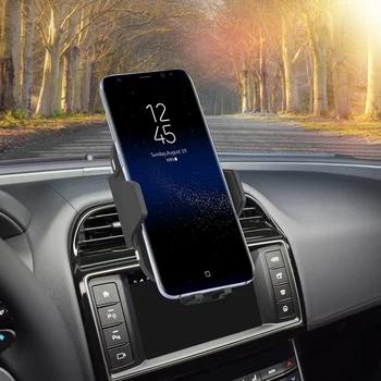 C9A 10W Qi Auto Bezdrôtová Nabíjačka pre IPhone X Xiao Samsung Auto Upevňovaciu Rýchle Bezdrôtové Nabíjanie Držiak do Vozidla Telefón
