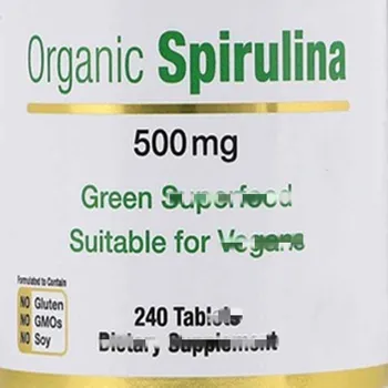 Organická Spirulina, 500 mg, 240 ks