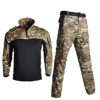 Vonkajšie Taktické Kamufláž Oblečenie Odolné Vojenské Lov, Streľbu Uniformy Unisex Airsoft Paintball Zariadenia Bojové Obleky