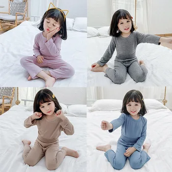 Oblečenie Set Sa Sleepwear Vyhovovali Sady Deti Bavlnené Pyžamá Sady Jeseň Jar Deti Bežné Pyžamá