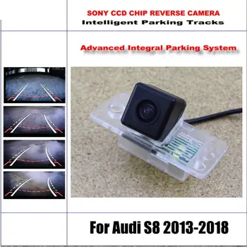 Auto HD CCD SONY Zadná Kamera Pre Audi S8 Roky 2013-2018 Inteligentné parkoviská Skladby Zadnej strane Zálohy NTSC RCA AUX CAM