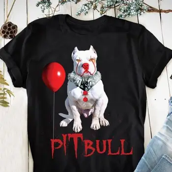 Klaun Pitbull JE Halloween T Shirt BlackCotton Mužov Cartoon t shirt mužov Unisex Nové Módne tričko doprava zadarmo funny