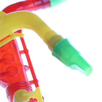 21 cm Plastové Baby Detský Hudobný Nástroj Vzdelávania v Ranom veku Plastové Hračky Hudobné Saxofón Nástroja