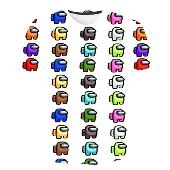 Lacné oblečenie Hra Medzi Nami chlapci Tričko 2021 Vtipné detské Letné Amoung Us T-shirt Impostor Grafické Tees Hip Hop deti Topy