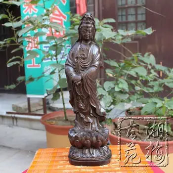 Čína zber starého dreva sochu Bohyne milosrdenstva socha