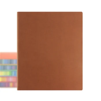 Roztomilý Notebook Diár A5 Kožený Kryt Školy Grafické Efekty Kreatívnych Poznámka Knihu Rainbow Okraji Vestník AgendaThick Papier