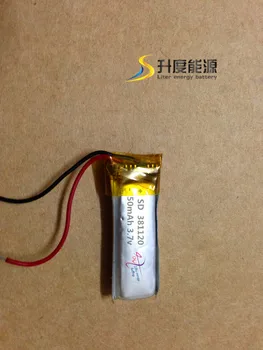 Nové výrobky !! li-polymer 50mah batérie 381120, 50mah li-polymérová batéria