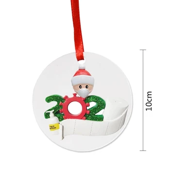 2020 Ornament Osobné Rodiny s Maskou Vianočný Stromček Visí Prívesok DIY T3LE