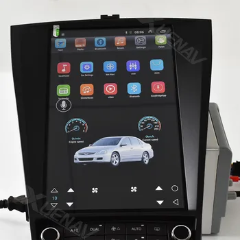 12.1 palce Android 4+64GB Car Audio GPS Navigácia-Honda Pre-Dohoda 7 2003-2007 Auto Multimediálny Prehrávač Tesla štýl DVD prehrávač