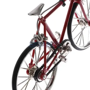 1:10 Rozsahu Zliatiny Diecast Pretekársky Bicykel Model Replika Bicykli Jazda Na Bicykli Hračka Stôl Plavidlá Kolekcia Červená