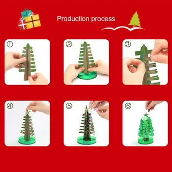Vianočné Stromčeky Magic Rastúci Strom Hračka pre Chlapcov Dievča Crystal Zábavné Vianočné Darčeky, Vianočné Osadenie Výplň vianočný dekor