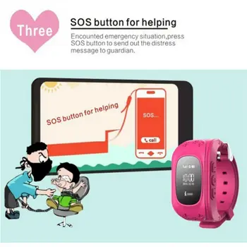 Najnovšie GPS deti tracker sledovať, GPS tracker šikovné deti GPS hodinky Q50 ukojiť llife Android IOS monitor SOS Q50